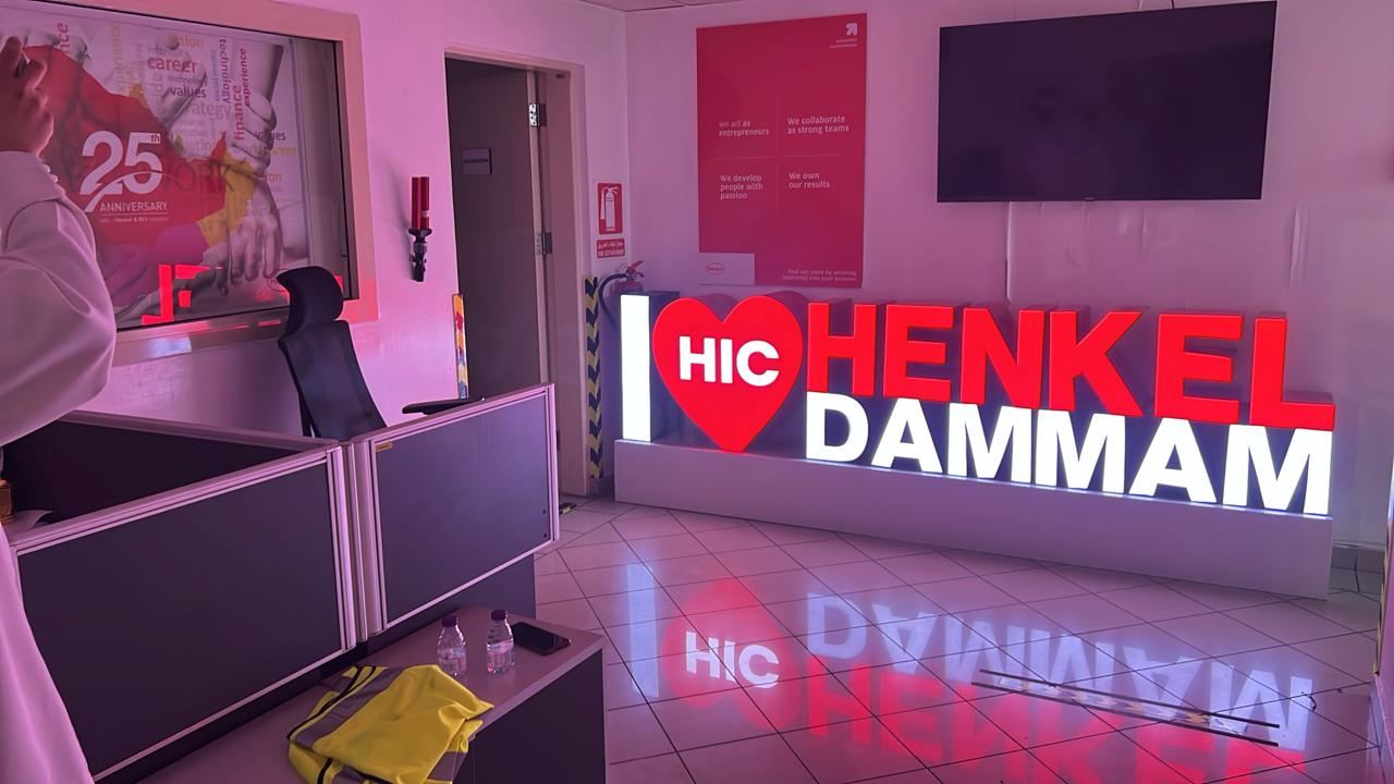 3D Letters by craft tech company Dammam KSA