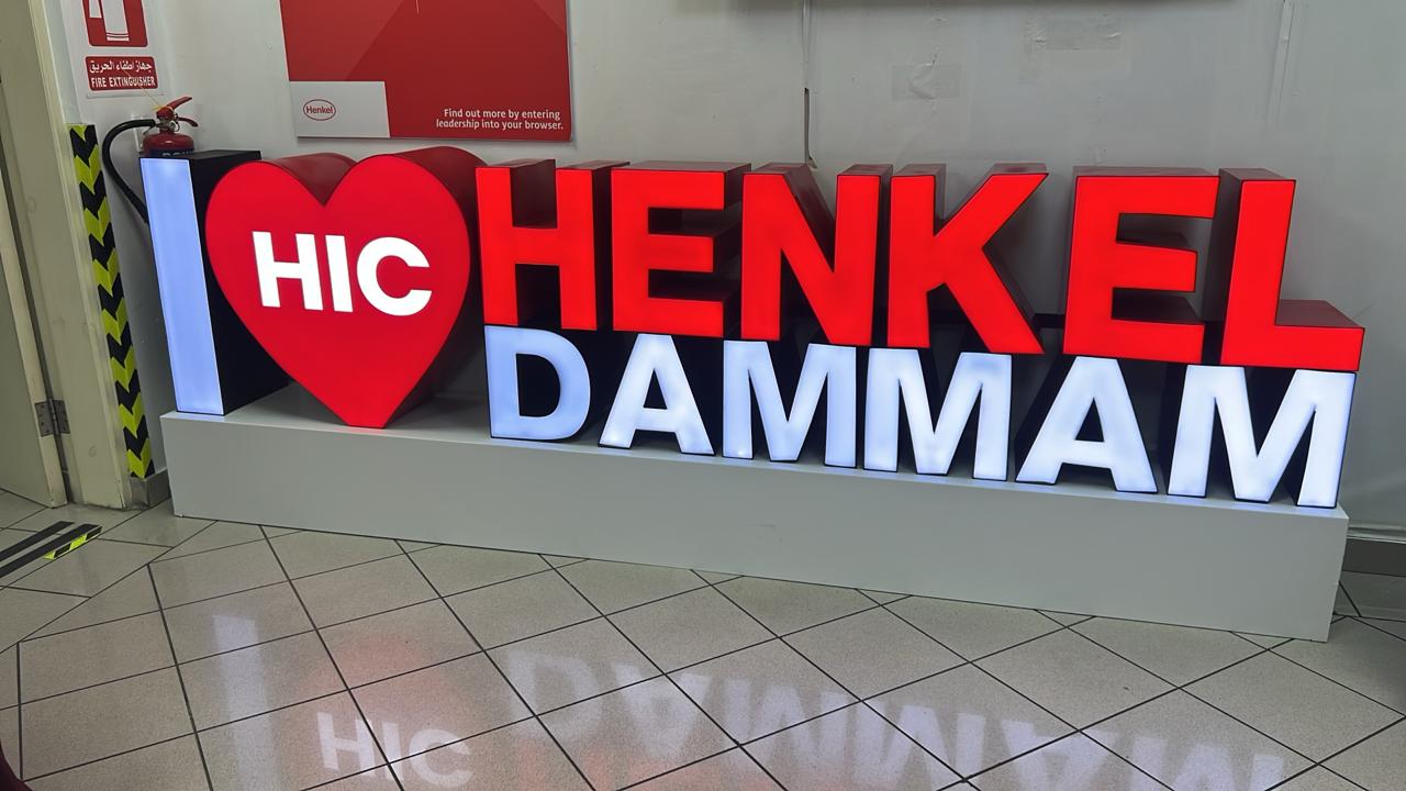 3D Letters by craft tech company Dammam
